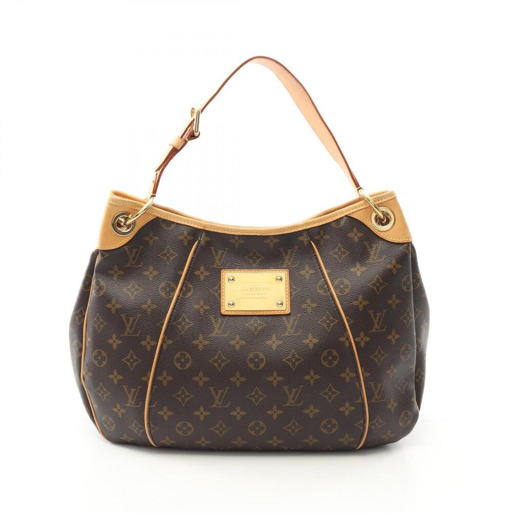 Louis Vuitton Galliera Shoulder Bag Canvas Leather Monogram Brown